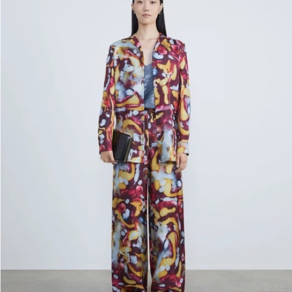 Lafayette 148 NY Silk Suit Size M NWT